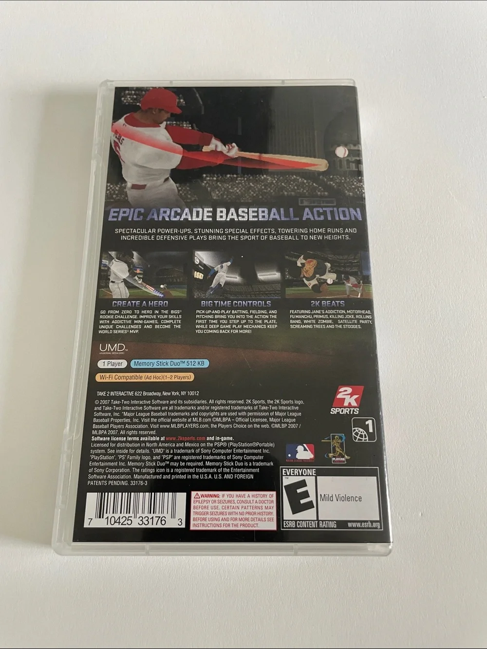 The Bigs PSP Baseball Game - Tested - Picture 2 of 4